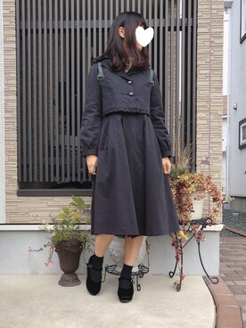 「axes femme（アクシーズファム）のアイテム（トレンチコート）」を使った、そっちゃんさん（レディース・163cm）の秋コーディネート