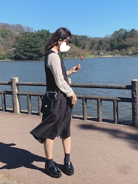 「axes femme（アクシーズファム）のアイテム（トレンチコート）」を使った、そっちゃんさん（レディース・163cm）の春コーディネート