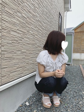 「axes femme POETIQUE（アクシーズファムポエティック）のアイテム（シューズ）」を使った、そっちゃんさん（レディース・163cm）の夏コーディネート