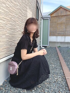 「axes femme（アクシーズファム）のアイテム（アンサンブル）」を使った、そっちゃんさん（レディース・163cm）の秋コーディネート