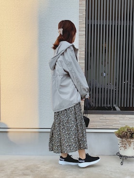 「one after another NICE CLAUP（ワンアフターアナザーナイスクラップ）のアイテム（ブルゾン）」を使った、そっちゃんさん（レディース・163cm）の冬コーディネート