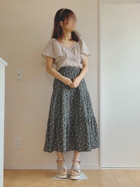 「コットンレース」｜そっちゃんさん（レディース・163cm）の春コーディネート