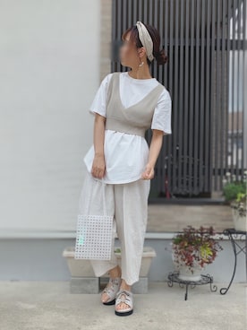 そっちゃんさん（レディース・163cm）の夏コーディネート