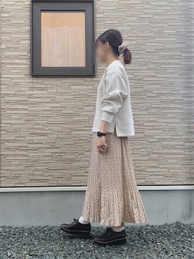 「apres jour（アプレジュール）のアイテム（その他シューズ）」を使った、そっちゃんさん（レディース・163cm）の春コーディネート