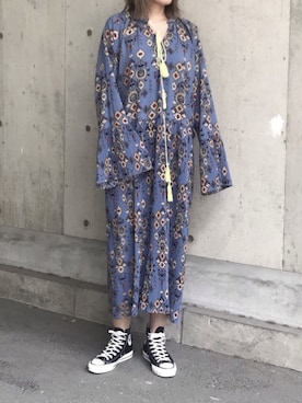 「Factor=（ファクターイコール）のアイテム（ワンピース/ドレス）」を使った、おてまるさん（レディース・160cm）の春コーディネート