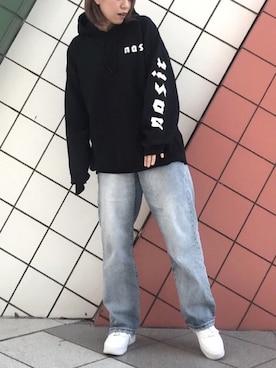 「apres jour（アプレジュール）のアイテム（パンツ）」を使った、おてまるさん（レディース・160cm）の冬コーディネート