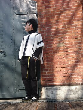 「Niko and…のアイテム（トップス、ホワイト系）」を使った、MASAさん（メンズ・160cm）の春コーディネート