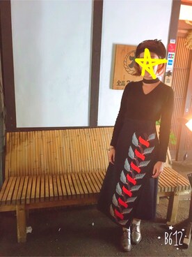 「LECIELBLEU」｜「アイテム（アクセサリー）」を使った、おーてぃんさん（レディース・163cm）の冬コーディネート