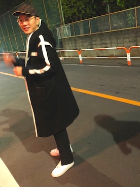 「韓国」｜「アイテム（その他アウター）」を使った、中島皐さん（メンズ・176cm）の冬コーディネート