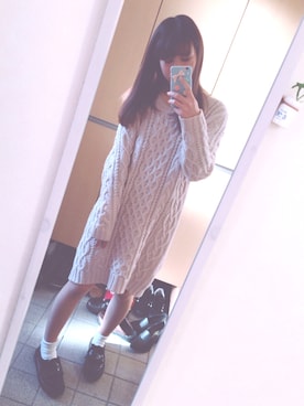 「MERCURY Bijou（マーキュリービジュー）のアイテム（ワンピース/ドレス）」を使った、❥❥Naaさん（レディース・158cm）の冬コーディネート
