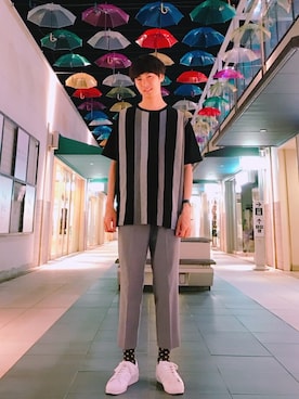 「JACOB JENSEN（ヤコブイェンセン）のアイテム」を使った、はさん（メンズ・173cm）の夏コーディネート