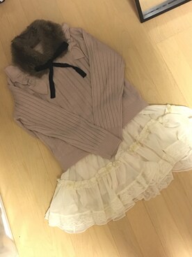 「axes femme（アクシーズファム）のアイテム（その他）」を使った、ゆうめろさん（レディース・161cm）の冬コーディネート