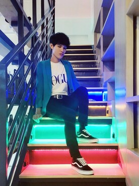 「milady（ミレディ）のアイテム」を使った、Ezroさん（メンズ・170cm）の秋コーディネート