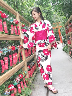 「浴衣屋さん.com」｜るいるい【山本 留以】さん（レディース・154cm）の夏コーディネート