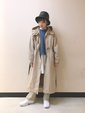 「JEANASIS（ジーナシス）のアイテム（マウンテンパーカー）」を使った、Yさん（レディース・158cm）の冬コーディネート