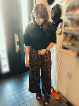 「グリッター」｜「アイテム（その他シューズ）」を使った、ふじっこ。さん（レディース・160cm）の秋コーディネート