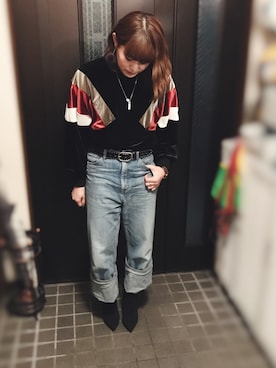 「Guess（ゲス）のアイテム（アナログ腕時計）」を使った、ふじっこ。さん（レディース・160cm）の秋コーディネート