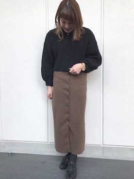 ふじっこ。さん（レディース・160cm）の冬コーディネート