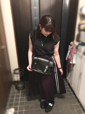 「Guess（ゲス）のアイテム（アナログ腕時計）」を使った、ふじっこ。さん（レディース・160cm）の夏コーディネート