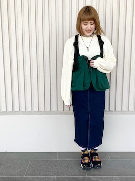 ふじっこ。さん（レディース・159cm）の春コーディネート