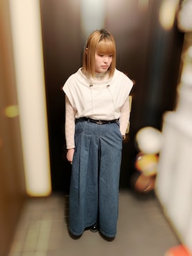 ふじっこ。さん（レディース・159cm）の春コーディネート