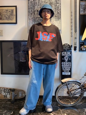 「neos（ネオス）のアイテム」を使った、RYOさん（メンズ・168cm）の春コーディネート