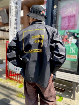 「JSF（ジェイエスエフ）のアイテム（ジャケット/アウター）」を使った、RYOさん（メンズ・168cm）の春コーディネート