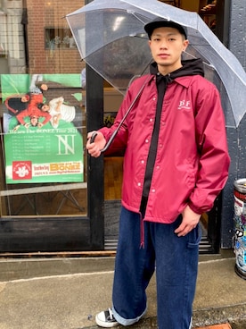 「JSF（ジェイエスエフ）のアイテム（ジャケット/アウター）」を使った、RYOさん（メンズ・168cm）の春コーディネート