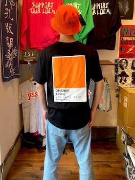 「JSF（ジェイエスエフ）のアイテム（帽子）」を使った、RYOさん（メンズ・168cm）の春コーディネート