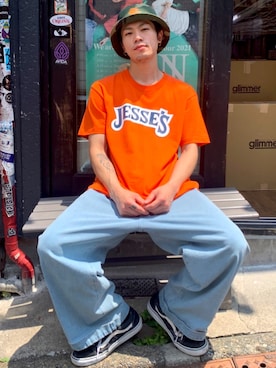 「neos（ネオス）のアイテム」を使った、RYOさん（メンズ・168cm）の夏コーディネート