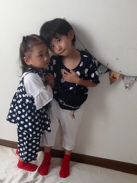 れいさん（キッズ・100cm）の秋コーディネート