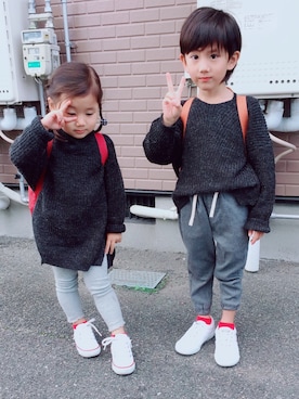 れいさん（キッズ・100cm）の秋コーディネート