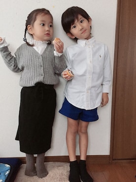 れいさん（キッズ・100cm）の冬コーディネート