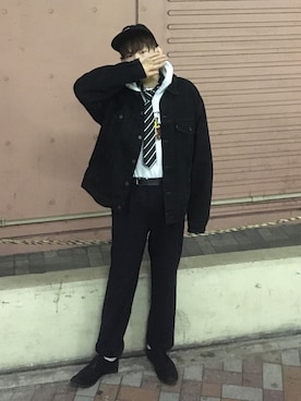 「VOLCOM」｜「アイテム（ジャケット/アウター）」を使った、Ryo-taさん（メンズ・180cm）の冬コーディネート