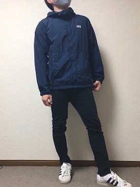「さんぽ」｜「アイテム（ジャケット/アウター）」を使った、りょーくんさん（メンズ・165cm）の春コーディネート