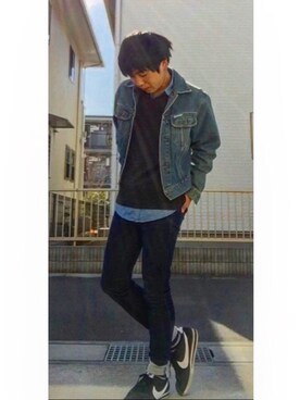 「SOMETHING（サムシング）のアイテム（ジャケット/アウター）」を使った、kazukiさん（メンズ・165cm）の冬コーディネート