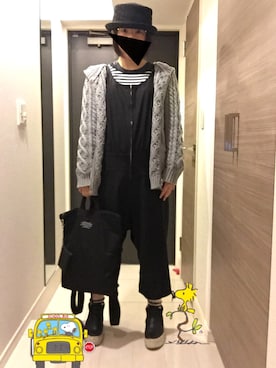 「Yohji Yamamoto（ヨウジヤマモト）のアイテム」を使った、☆RandM☆さん（キッズ・80cm）の冬コーディネート
