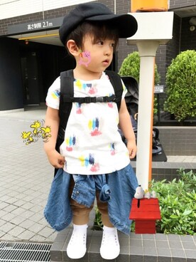 ☆RandM☆さん（キッズ・80cm）の夏コーディネート