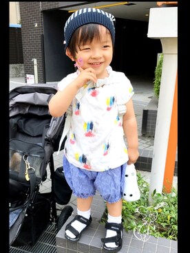 ☆RandM☆さん（キッズ・80cm）の夏コーディネート