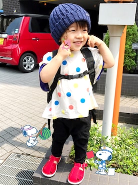 「Cienta（シエンタ）のアイテム（サンダル）」を使った、☆RandM☆さん（キッズ・80cm）の夏コーディネート