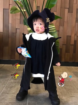 「UJU（ウジュ）のアイテム」を使った、☆RandM☆さん（キッズ・90cm）の冬コーディネート
