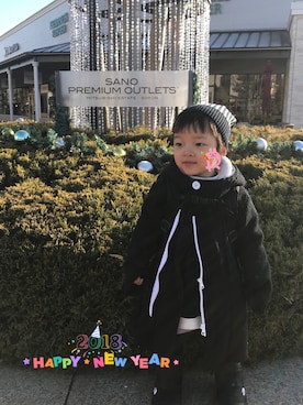 「UJU（ウジュ）のアイテム」を使った、☆RandM☆さん（キッズ・90cm）の冬コーディネート