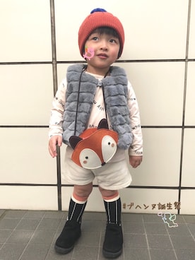 「fes（フェス）のアイテム」を使った、☆RandM☆さん（キッズ・90cm）の春コーディネート