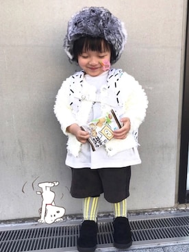 「chocolatesoup（チョコレートスープ）のアイテム」を使った、☆RandM☆さん（キッズ・90cm）の春コーディネート