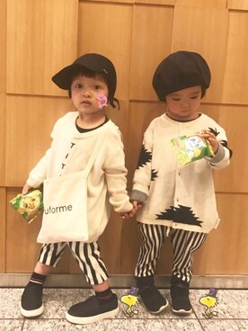 「GWZ（ジーウィズ）のアイテム」を使った、☆RandM☆さん（キッズ・90cm）の春コーディネート