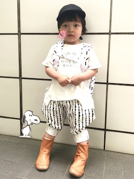 「chocolatesoup（チョコレートスープ）のアイテム」を使った、☆RandM☆さん（キッズ・90cm）の春コーディネート