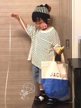 「GWZ（ジーウィズ）のアイテム」を使った、☆RandM☆さん（キッズ・90cm）の夏コーディネート