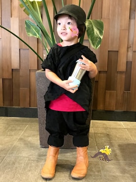 「frankygrow（フランキーグロウ）のアイテム（シャツ/ブラウス）」を使った、☆RandM☆さん（キッズ・90cm）の夏コーディネート