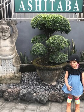 「frankygrow（フランキーグロウ）のアイテム（シャツ/ブラウス）」を使った、☆RandM☆さん（キッズ・90cm）の秋コーディネート