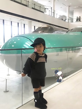 「FITH（フィス）のアイテム（バックパック/リュック）」を使った、☆RandM☆さん（キッズ・90cm）の秋コーディネート